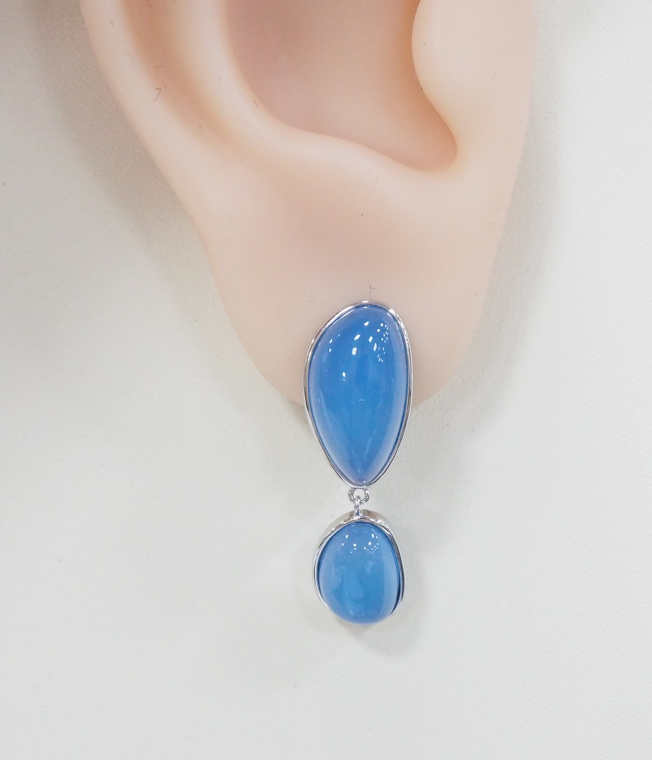 Серебряные серьги 925 пробы; вставки 4 Агат;